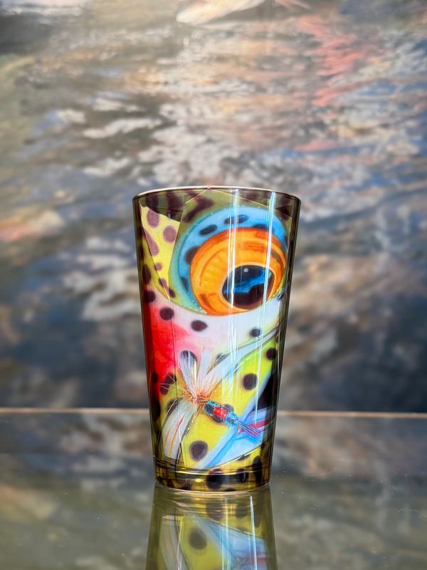 Deyoung Pilsner Glasses - Fish Face