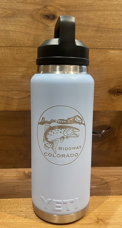 Ridgway Co Logo YETI Rambler 36oz Bottle Chug Cap Ridgway Co Logo YETI Rambler 36oz Bottle Chug Cap