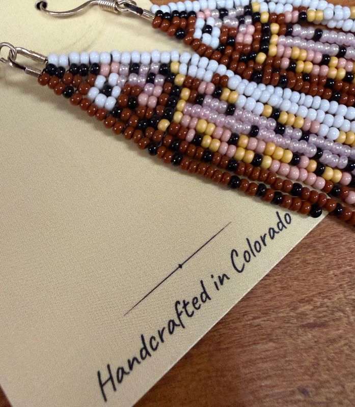 Beaded Trout Earrings by Wild Treasure Designs