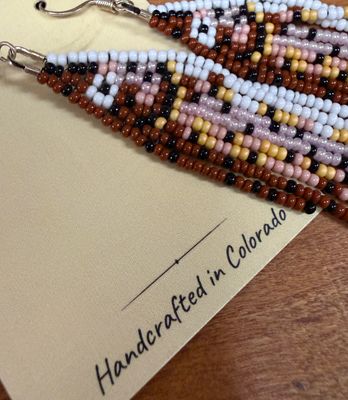 Beaded Trout Earrings by Wild Treasure Designs