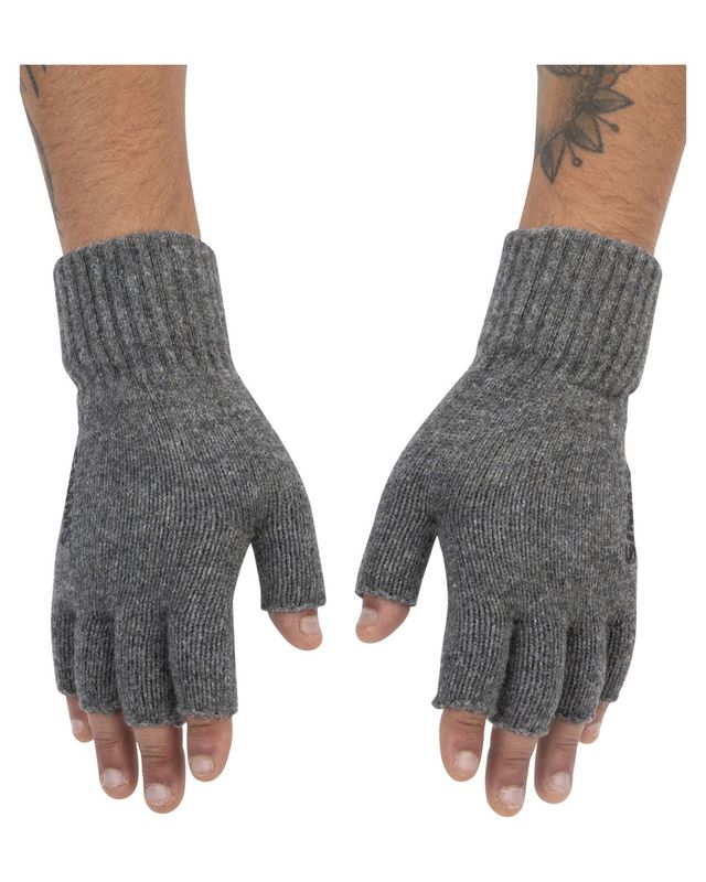 Simms Wool Half Finger Glove - 
