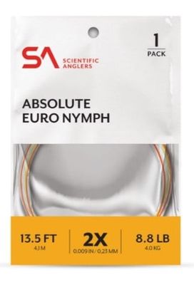 SA Absolute Euro Nymph Leader - 13.5' 2x