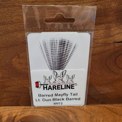 Barred Mayfly Tail - Light Dun Black Barred