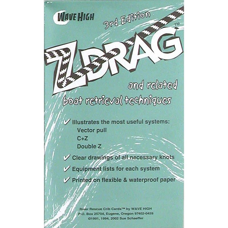 NRS Z-Drag Rescue Crib Sheet NRS Z-Drag Rescue Crib Sheet