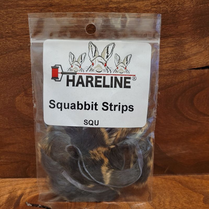 Hareline Squabbit Strips - Natural
