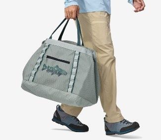 Patagonia Black Hole Gear Tote 61L - Wild Waterline: Sleet Green Patagonia Black Hole Gear Tote 61L - Wild Waterline: Sleet Green