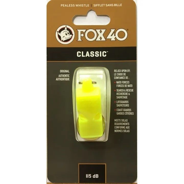 NRS Fox 40 Safety Whistle Neon Yellow