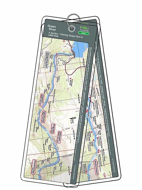 Green  River Troutmap - ABC Combo, Flaming Gorge Dam To Swinging Bridge
