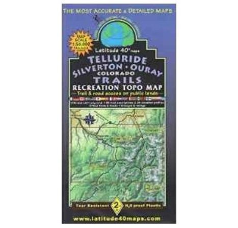 Telluride-Silverton -Ouray Trails Map