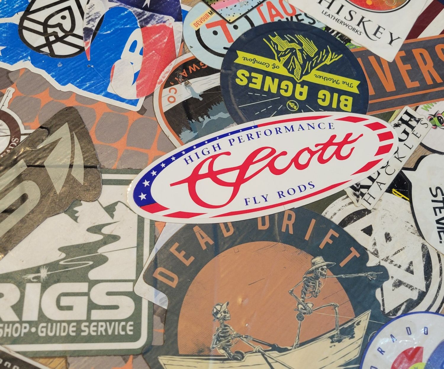 Scott American Flag Sticker