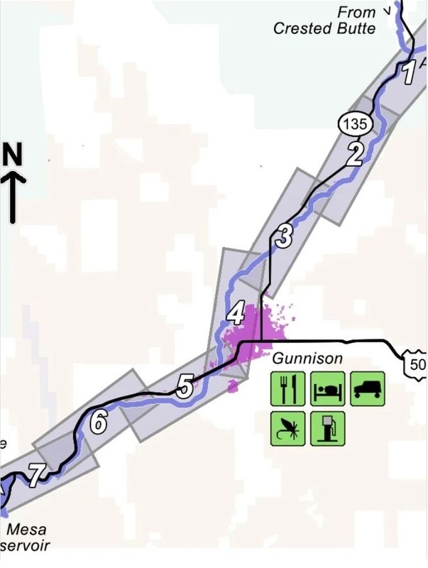 Gunnison - Almont to Blue Mesa Reservoir