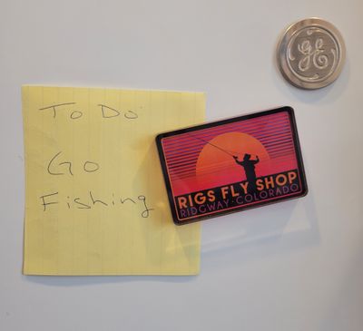 RIGS Fly Shop Fly Fisher Magnet