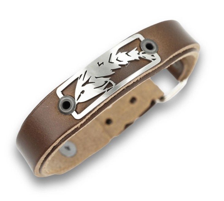 Sight Line Leather Bracelet - Game Changer - Skinny
