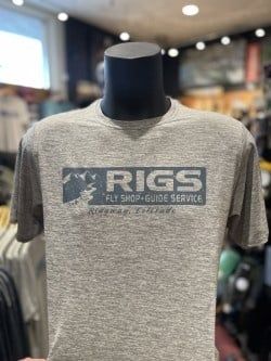 RIGS Logo Patagonia Men's Cap Cool Daily Shirt, Color: - Feather Grey, Size: - S