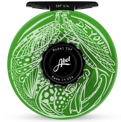 Abel SDF 5/6 Solid Reel - Grass Green - Deyoung Looking Up