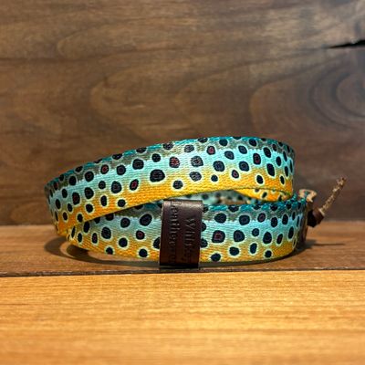 Whiskey Leatherworks Hatbands Fish & Upland Print 