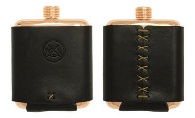 Whisky Leatherworks Clark Fork Copper Flask - Brookie Stamp