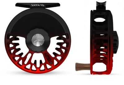 Abel Vaya 4/5 Reel - Black/Red Fade-Underwood Sight Fish