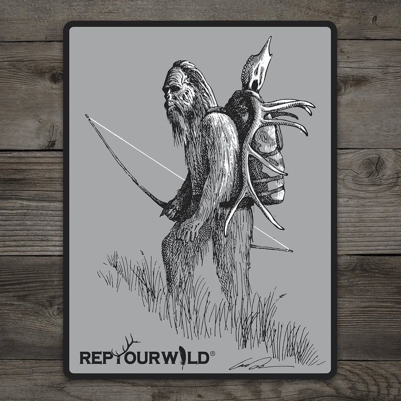 RepYourWild Sticker, Color: - Backcountry Squatch