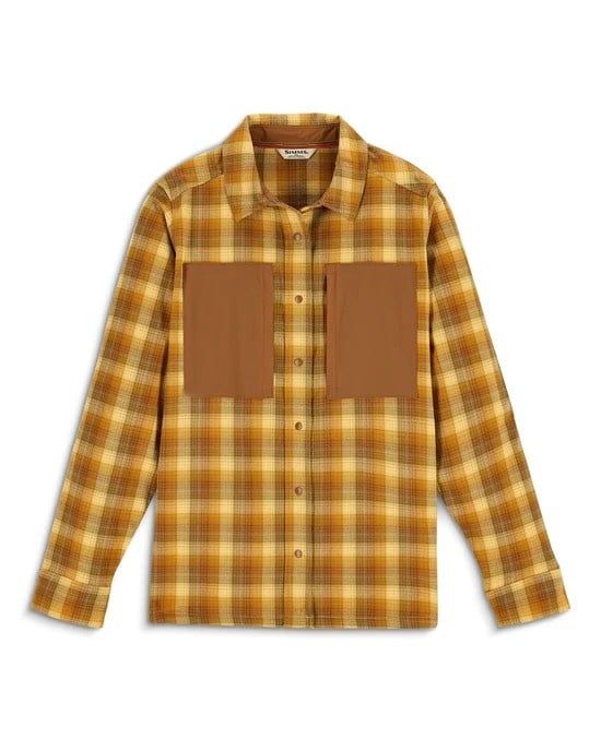 Simms Women's Guide Flannel , Color: - Kennebec Plaid: Sandbar, Size: S
