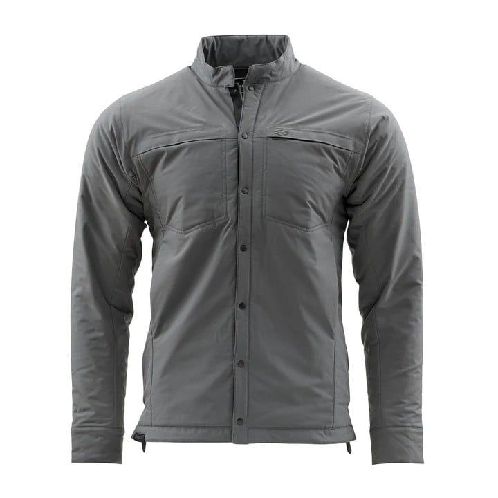 RIGS Logo Skwala Fusion Snap Shirt , Color: - Dark Shadow, Size: M