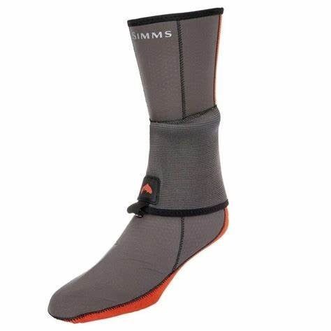 Simms Men's Flyweight Neoprene Wet Wading Sock Simms Men's Flyweight Neoprene Wet Wading Sock, Color: Pewter, Size: M