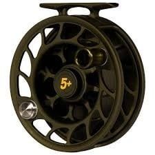 Hatch Custom Iconic 5 Plus Large Arbor Reel - Matt Renner Stonefly - Deep Olive/Yellow