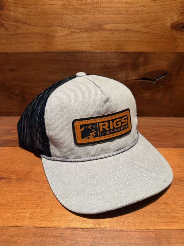 RIGS Debossed Leather Hat 930 -Troutdale Split light Grey/Black