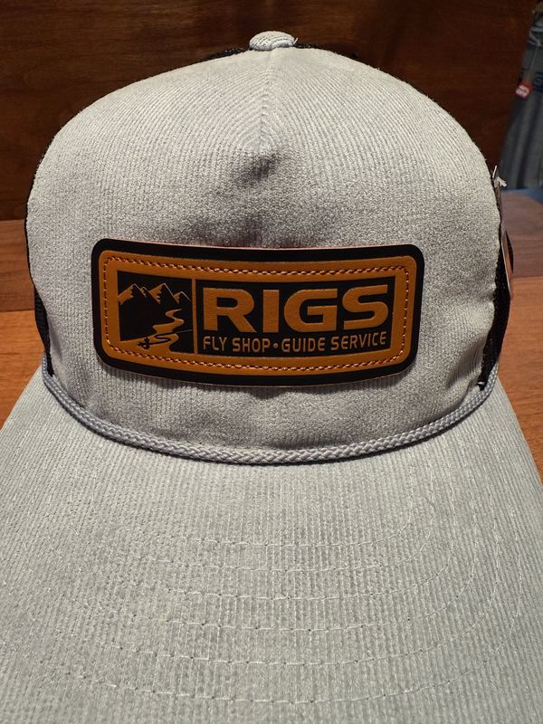 RIGS Debossed Leather Hat 930 -Troutdale Split light Grey/Black