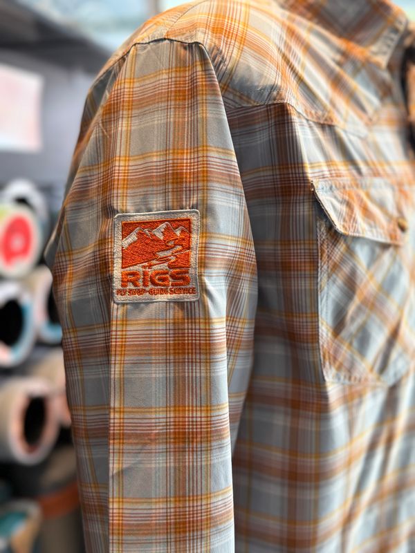 RIGS Logo Simms Men's Brackett LS Shirt