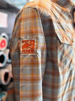 RIGS Logo Simms Men's Brackett LS Shirt