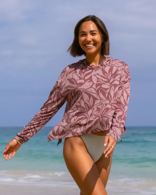 Free Fly Women's Bamboo Lightweight Cropped Hoodie