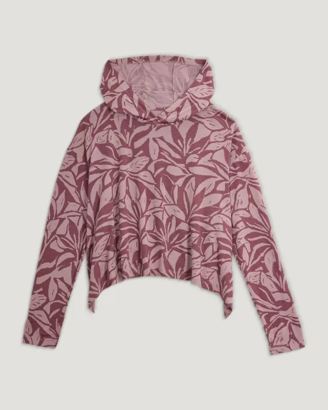 Free Fly Women's Bamboo Lightweight Cropped Hoodie