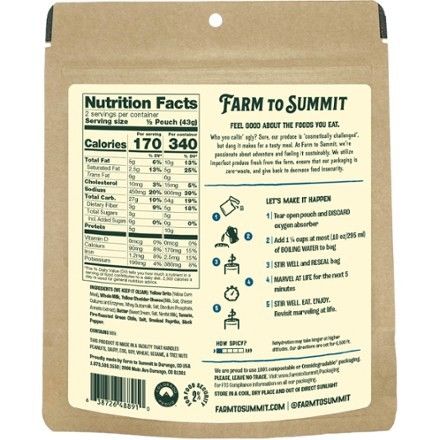 Farm To Summit Green Chile Cheddar Grits