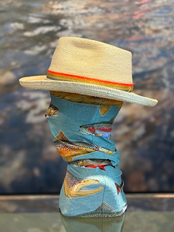 Sun Body Hats Outlaw w/Whisky Leather Works Trout Adjustable Hatband