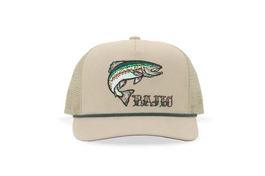 Bajio Rainbow Trout Curved Brim Trucker