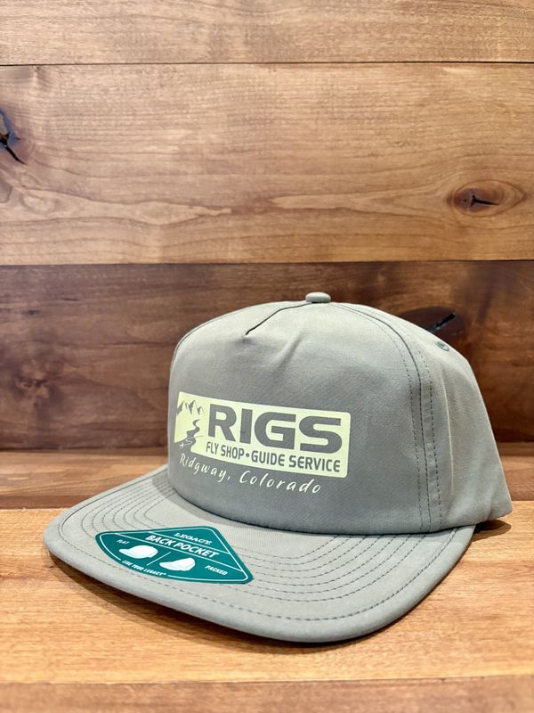 RIGS Logo Back Pocket Hat Dusty Olive RIGS Logo Back Pocket Hat Dusty Olive