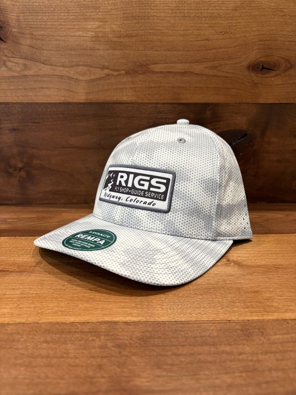 RIGS Logo Rempa Hat Grey Camo Dots
