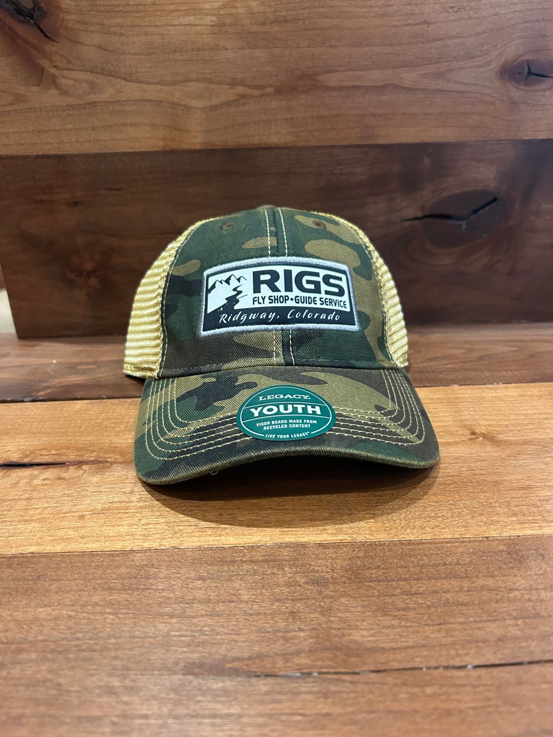 RIGS Logo Youth Trucker Hat Army Camo