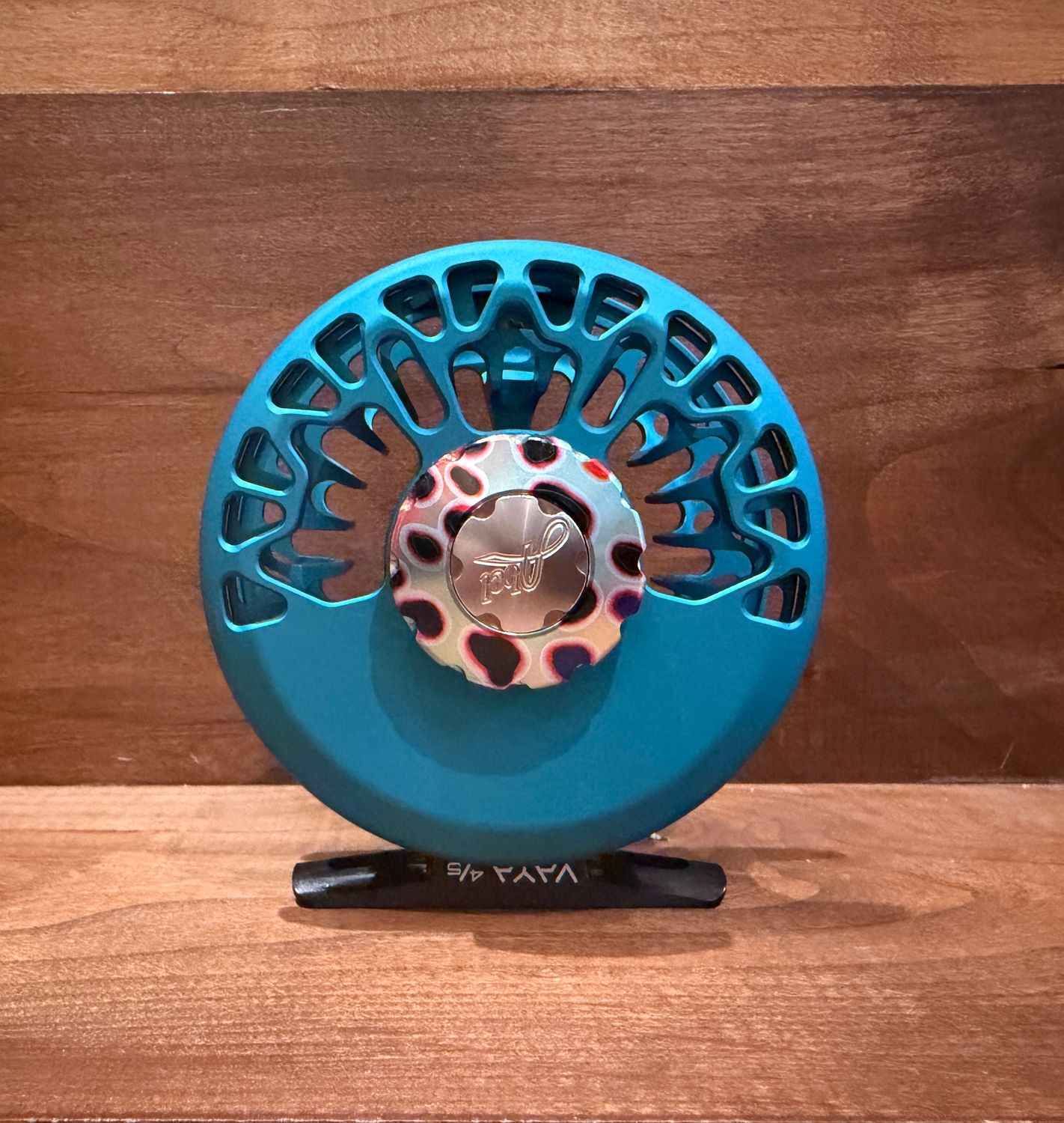 Abel Vaya 4/5 Reel - Satin Teal -Native Brown Drag Knob - Ebony