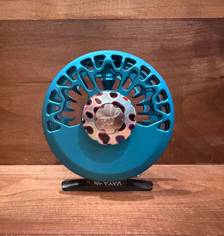 Abel Vaya 4/5 Reel - Satin Teal -Native Brown Drag Knob - Ebony