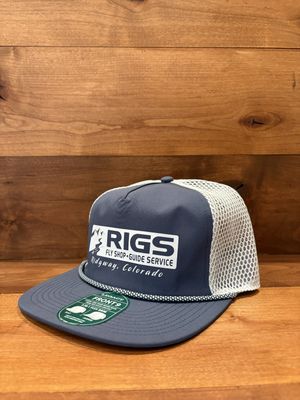 RIGS Logo Front 9 Hat Sea Blue/ Silver