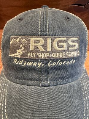 RIGS Logo OId Favortie Trucker Hat Charcoal/Khaki