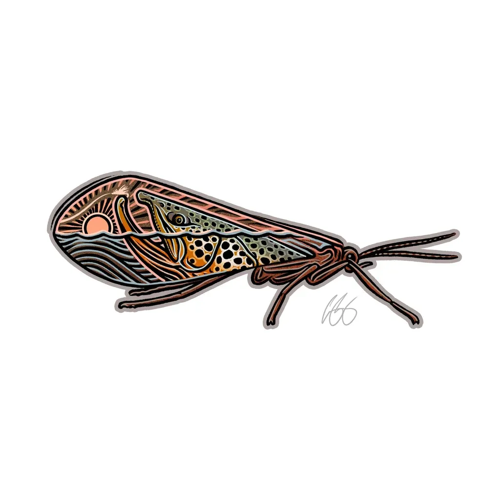 Casey Underwood Decal Caddis