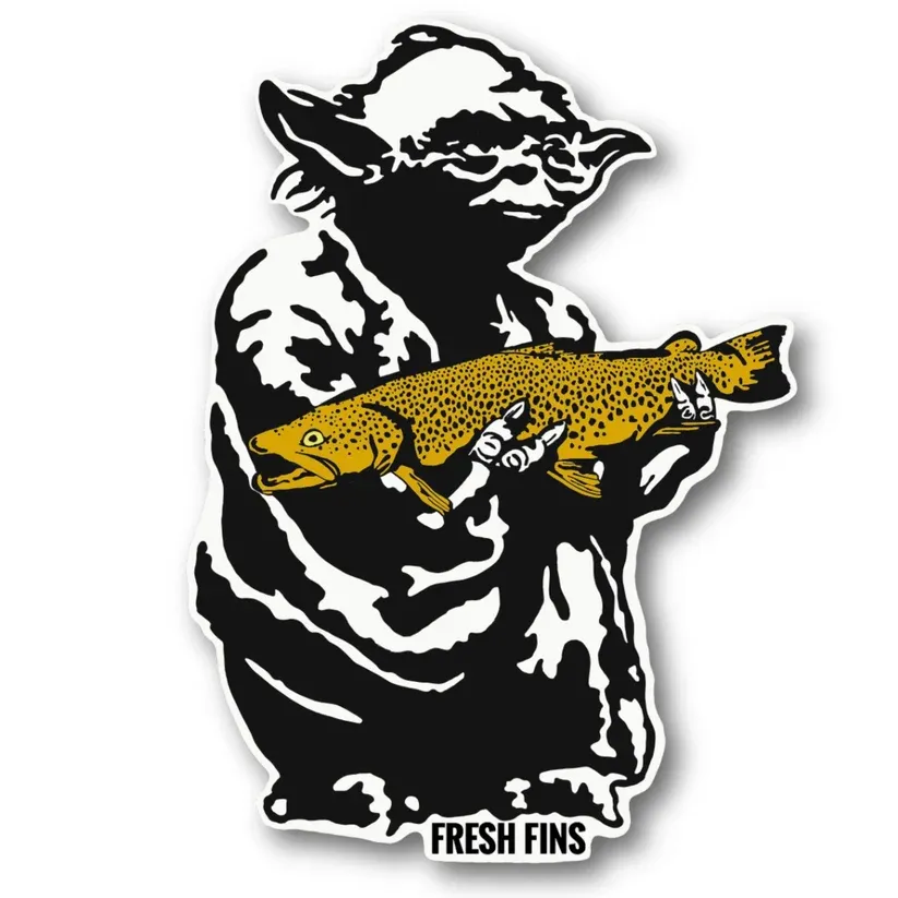 Fresh Fins The Master Sticker