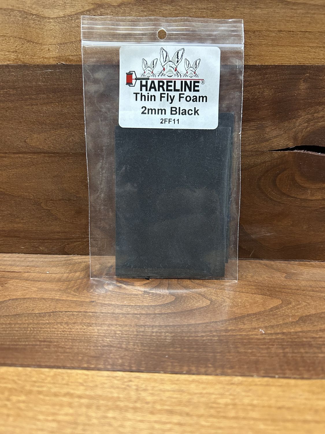 Hareline Fly Foam, Color: Black, Size: 2mm