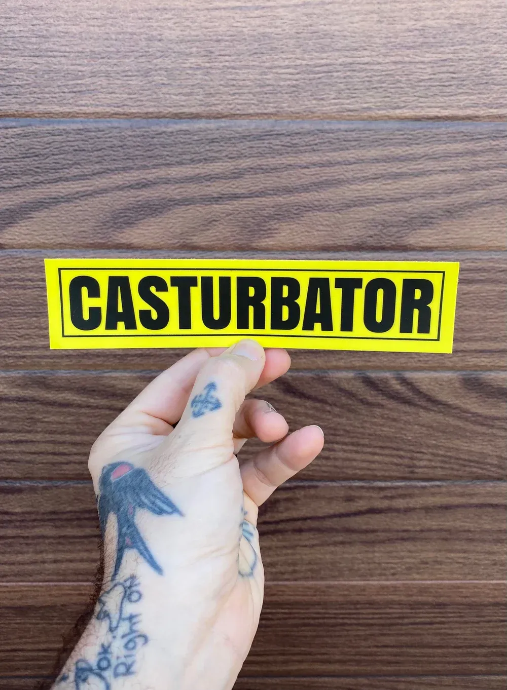 DrewLR Casturbator Bumper Sticker