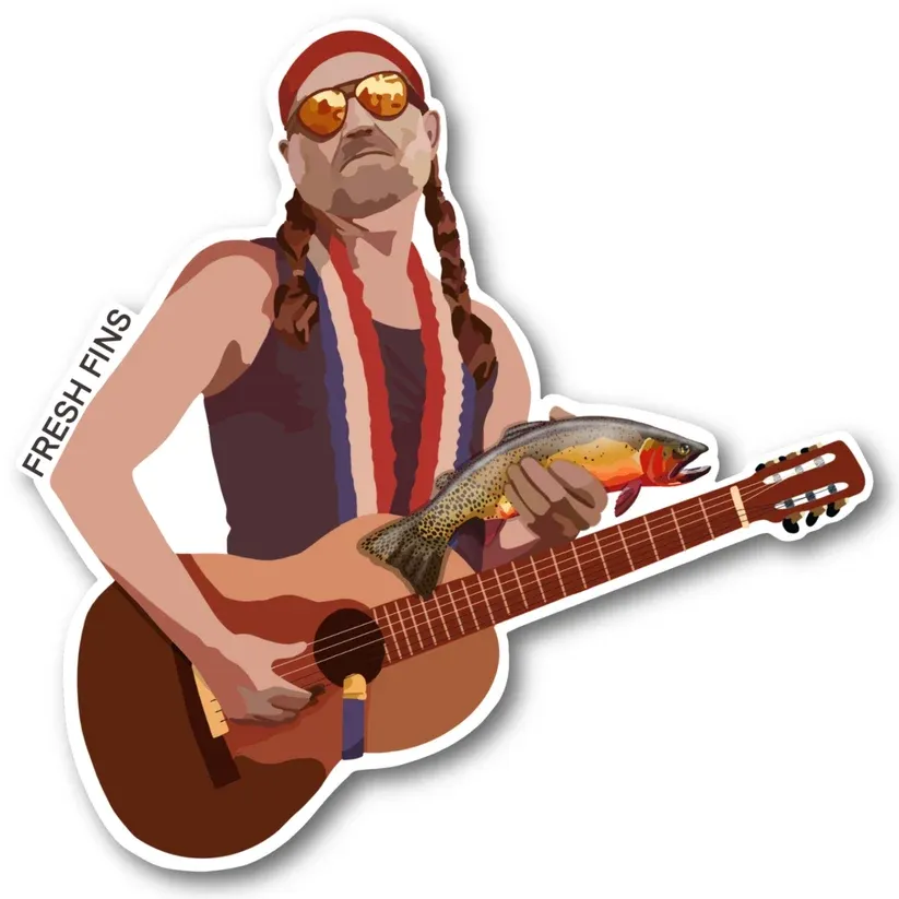 Fresh Fins Cutthroat Willie Sticker