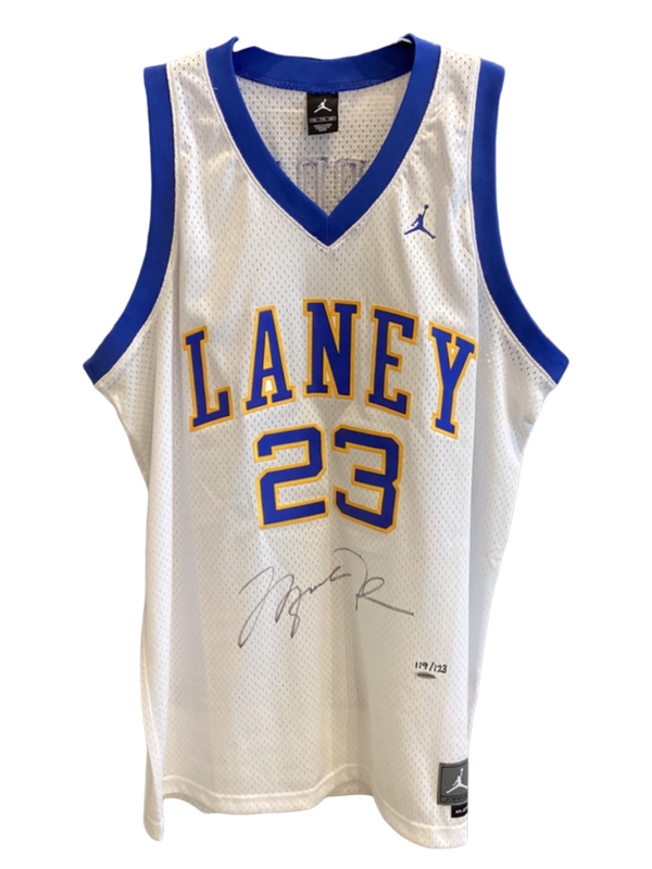 Michael Jordan Signed Laney HS Jersey 119/123