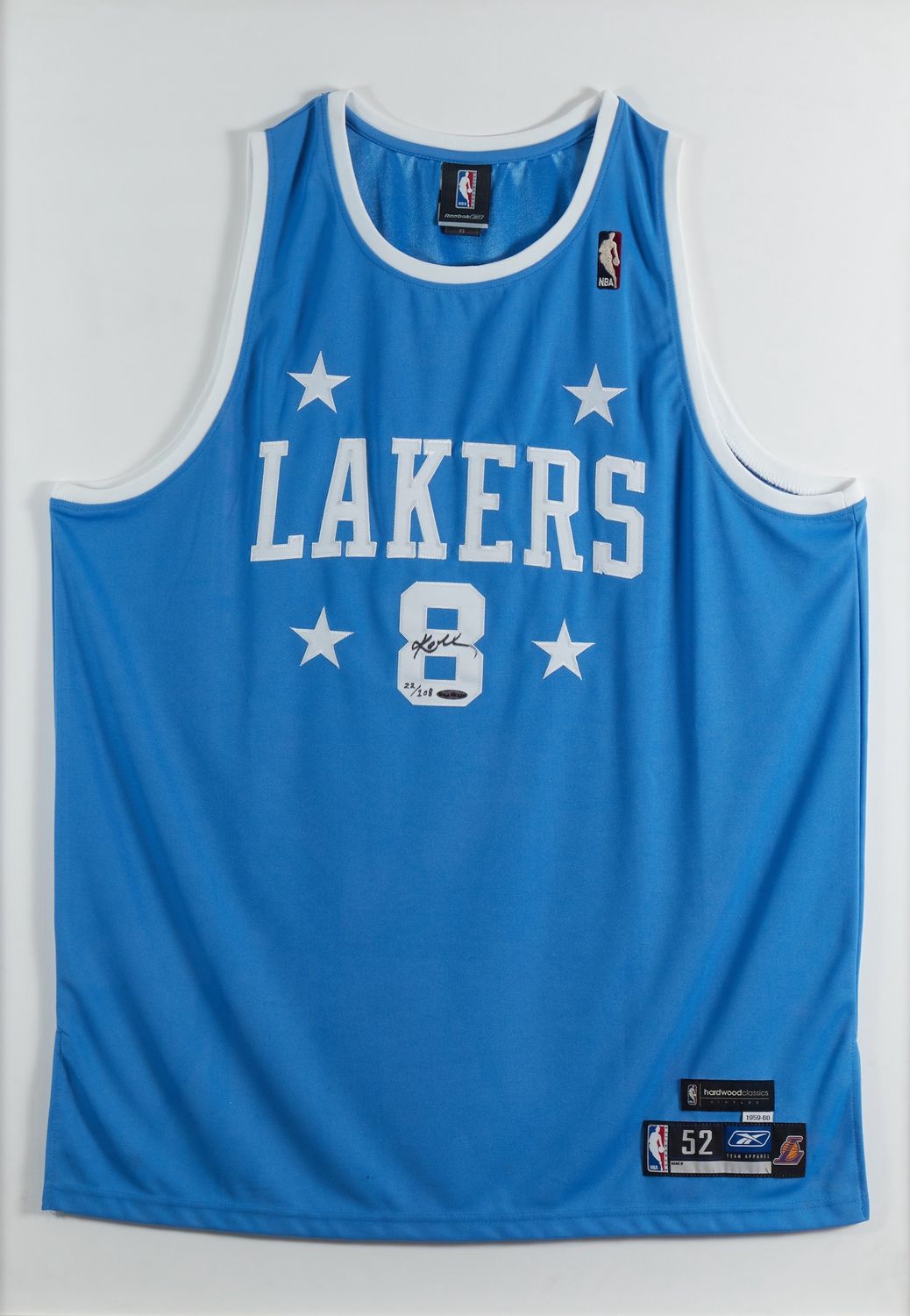 Signed Retro Lakers Jersey Kobe Bryant 22/108